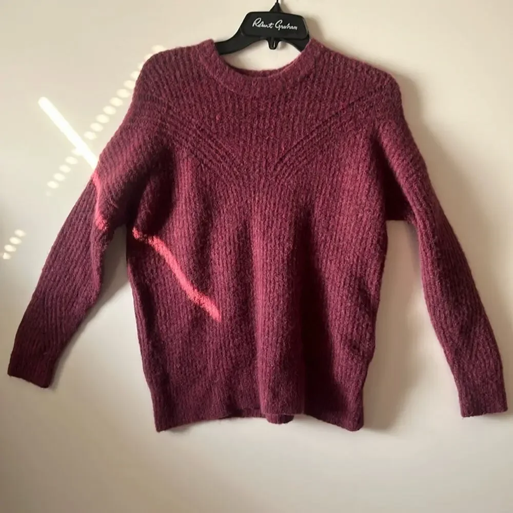 MADEWELL BELFIORE RIBBED PULLOVER SWEATER SIZE XS‎